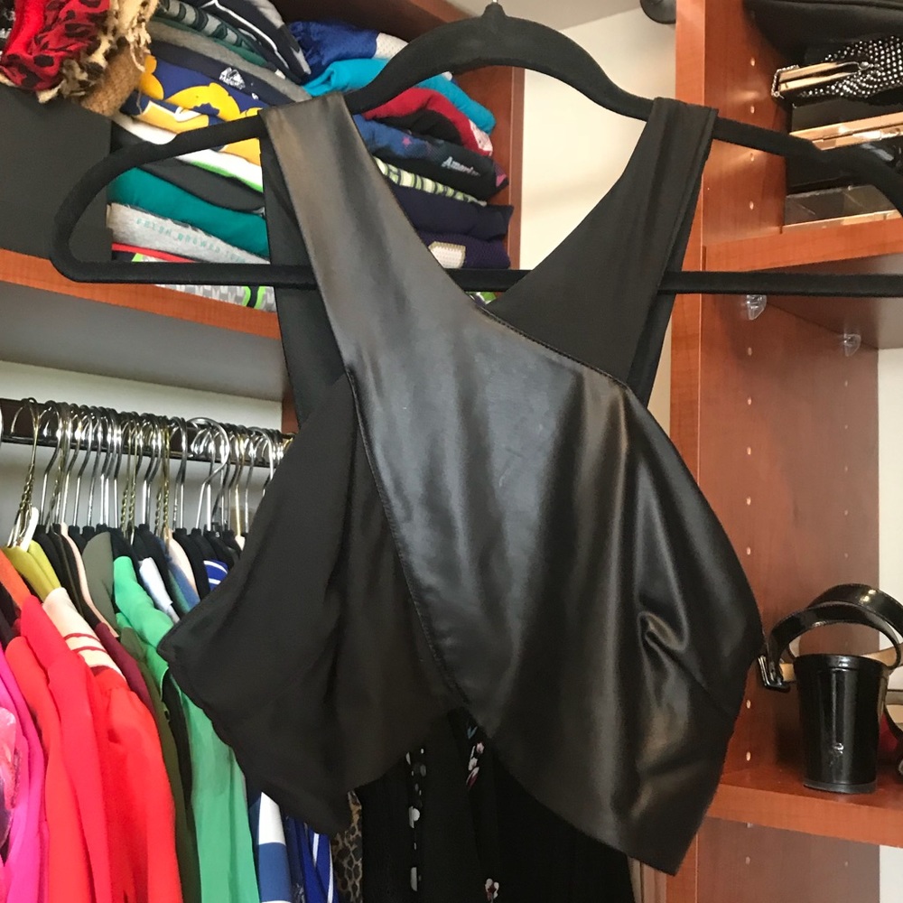 Sexy black crop top size medium